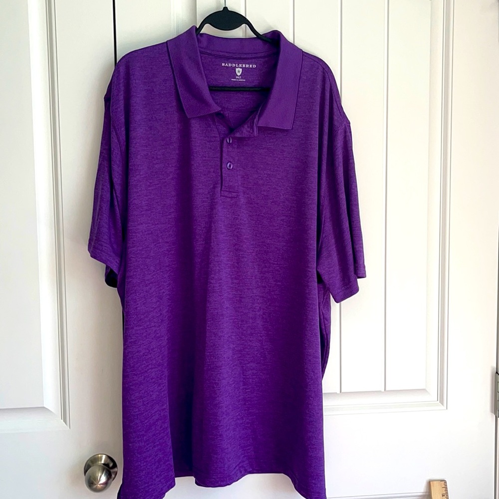 Saddlebred 3XLT purple polo like new